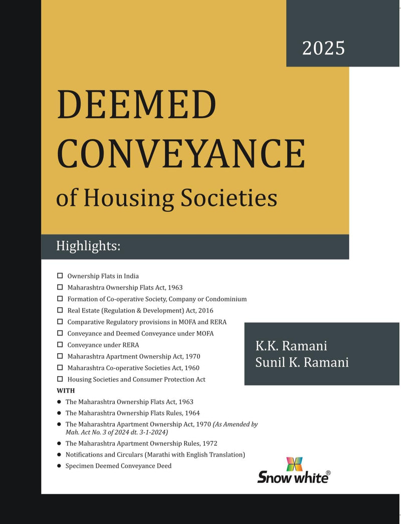 Deemed Conveyance of Housing Societies along with MOFA Act & Rules & Relevant Appendices